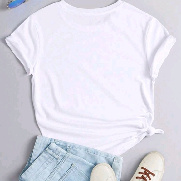 🔹️SHEIN LUNE Cat Slogan Graphic Tee IT'S FINE I'M FINE Everything Is Fine Large - Picture 2 of 4